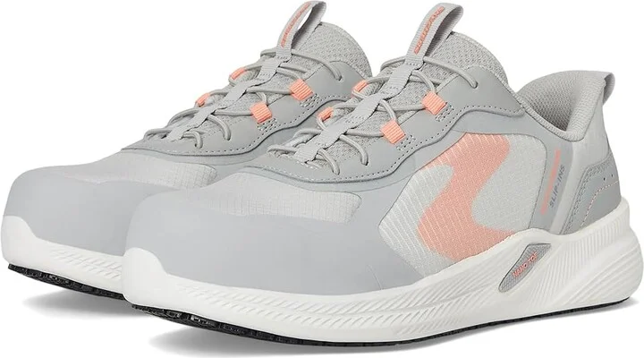 SKECHERS Work Carbix - Yunia Carbon Nano Comp Toe Women's Walking Shoes Grey : 8.5 M, Synthetic/Textile