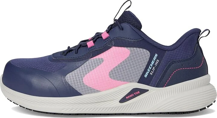 SKECHERS Work Carbix - Yunia Carbon Nano Comp Toe Women's Walking Shoes Navy : 6 M, Synthetic/Textile - Image 6