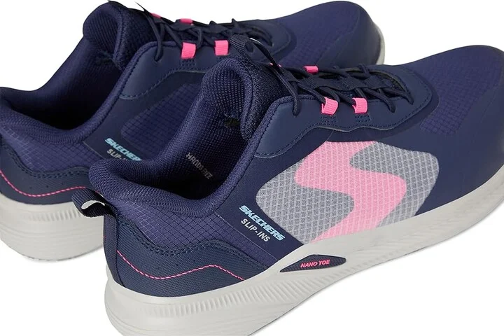 SKECHERS Work Carbix - Yunia Carbon Nano Comp Toe Women's Walking Shoes Navy : 6 M, Synthetic/Textile - Image 7