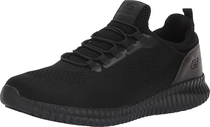 SKECHERS Work Cessnock Men's Shoes Black : 7 D - Medium, Textile - Image 2