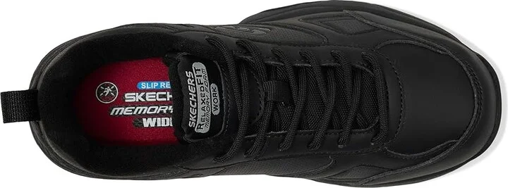 SKECHERS Work Dighton - Bricelyn Women's Shoes Black Synthetic/Leather : 5 B - Medium - Image 3