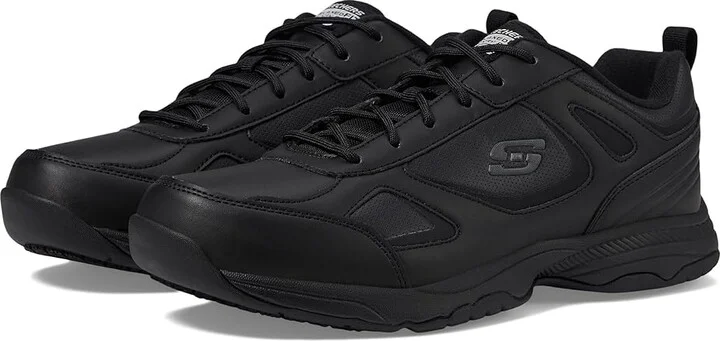 SKECHERS Work Dighton Men's Shoes Black Synthetic/Leather : 7 D - Medium