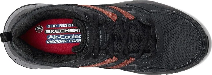 SKECHERS Work D'Lux Journey Comp Toe Men's Work Boots Charcoal/Red : 10 D - Medium, Synthetic - Image 2