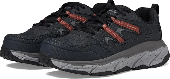 SKECHERS Work D'Lux Journey Comp Toe Men's Work Boots Charcoal/Red : 10 D - Medium, Synthetic