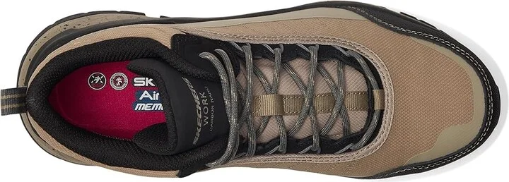 SKECHERS Work D'Lux Journey SR - Terrain - Guard Comp Toe Men's Work Boots Beige : 11 D - Medium, Leather/Rubber - Image 2