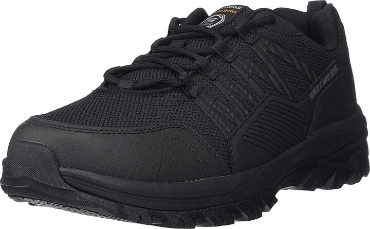 SKECHERS Work Fannter Men's Shoes Black : 11 D - Medium, Synthetic/Leather - Image 2