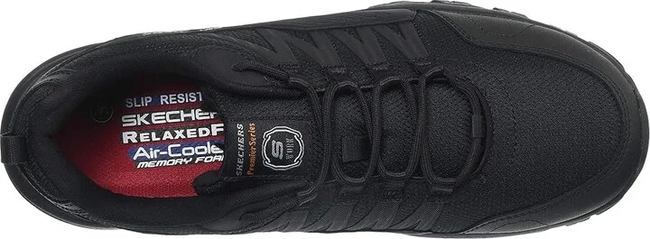 SKECHERS Work Fannter Men's Shoes Black : 11 D - Medium, Synthetic/Leather - Image 3