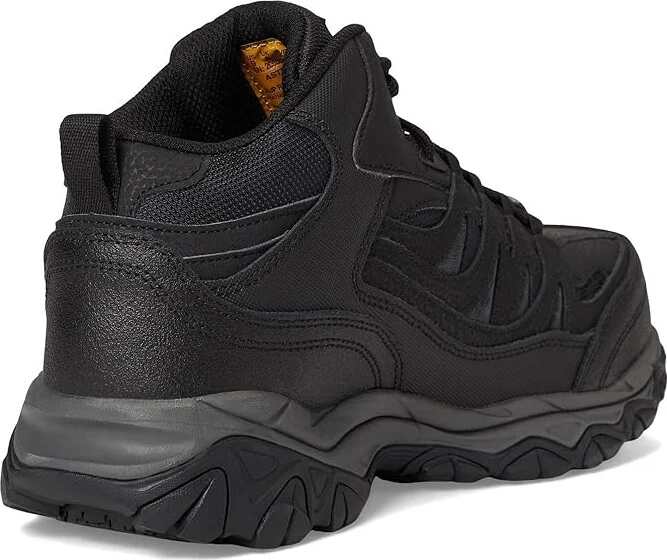 SKECHERS Work Holdredge - Comp Toe Internal Met Guard Men's Work Boots Black : 10 D - Medium, Leather - Image 4
