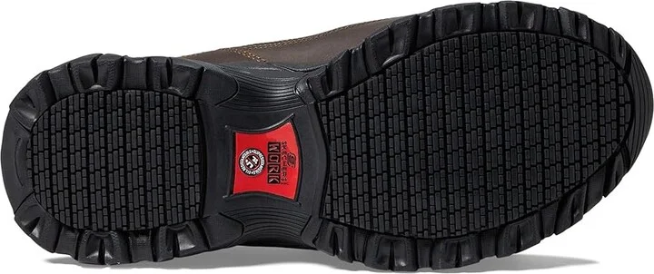 SKECHERS Work Holdredge - Ryker Comp Toe Men's Work Boots Brown : 7 E - Wide, Leather - Image 3