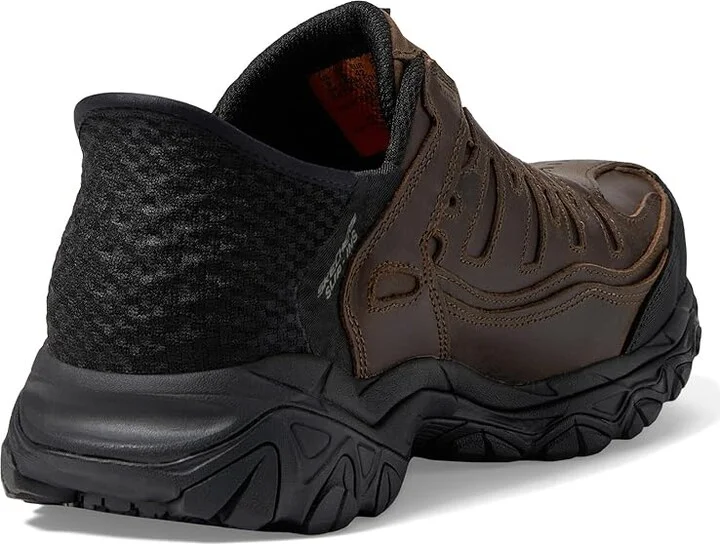 SKECHERS Work Holdredge - Ryker Comp Toe Men's Work Boots Brown : 7 E - Wide, Leather - Image 4