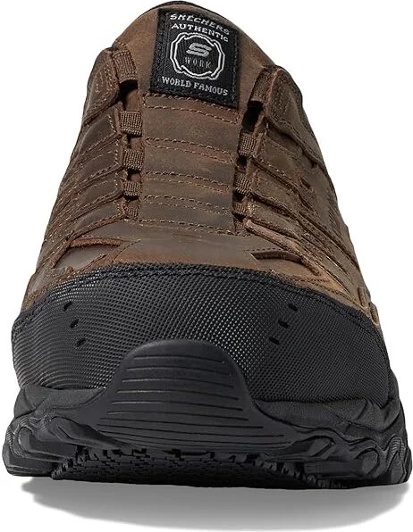SKECHERS Work Holdredge - Ryker Comp Toe Men's Work Boots Brown : 7 E - Wide, Leather - Image 5