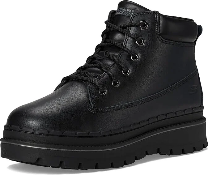 SKECHERS Work Jammers SR Women's Work Lace-up Boots Black : 9 M, Leather - Image 5