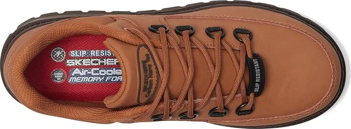 SKECHERS Work Jammers - Tepin Comp Toe Women's Work Boots Chestnut : 8 M, Leather - Image 2