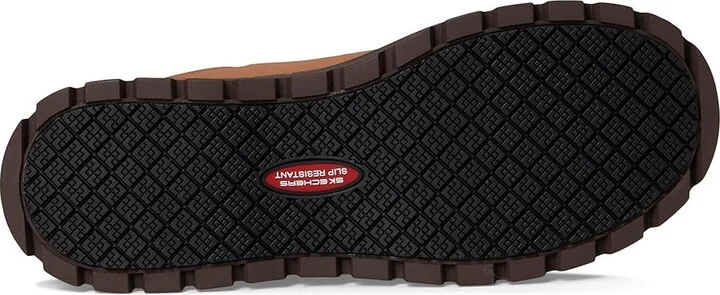 SKECHERS Work Jammers - Tepin Comp Toe Women's Work Boots Chestnut : 8 M, Leather - Image 3