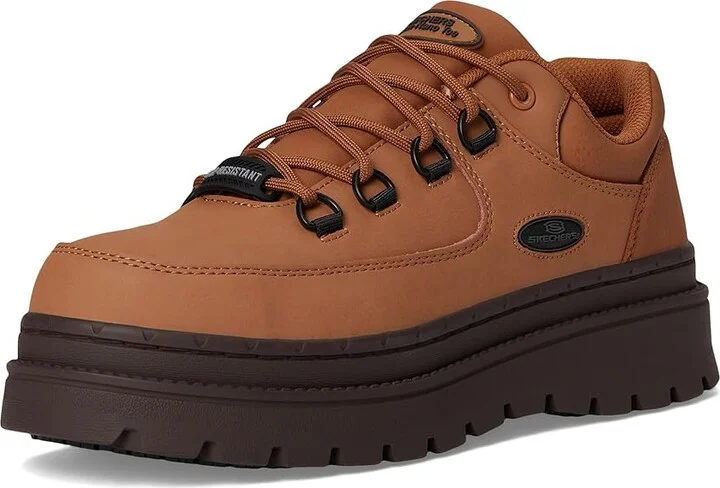 SKECHERS Work Jammers - Tepin Comp Toe Women's Work Boots Chestnut : 8 M, Leather - Image 5