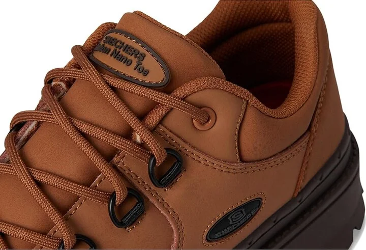 SKECHERS Work Jammers - Tepin Comp Toe Women's Work Boots Chestnut : 8 M, Leather - Image 7