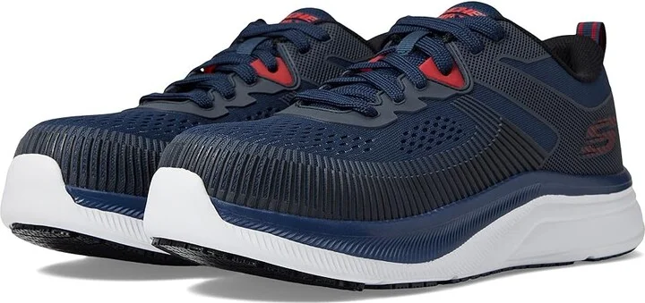 SKECHERS Work Jevion Comp Toe Men's Shoes Navy : 10 D - Medium, Leather/Synthetic