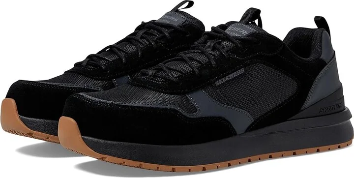 SKECHERS Work Joggernaut Comp Toe Men's Work Boots Black : 8 D - Medium, Leather/Synthetic/Textile