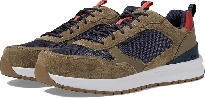 SKECHERS Work Joggernaut Comp Toe Men's Work Boots Blue : 11 D - Medium, Leather/Synthetic/Textile