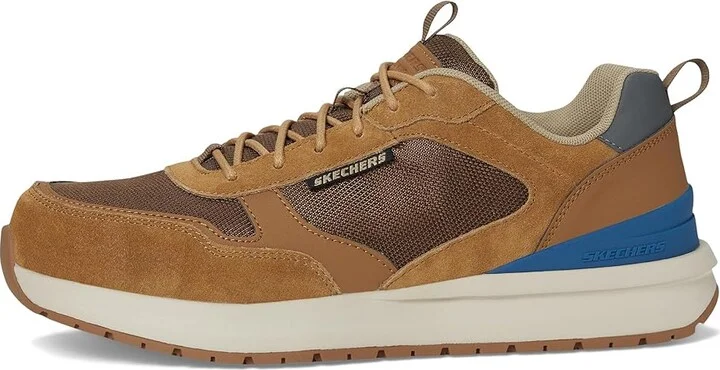 SKECHERS Work Joggernaut Comp Toe Men's Work Boots Brown : 11.5 D - Medium, Leather/Synthetic/Textile - Image 6