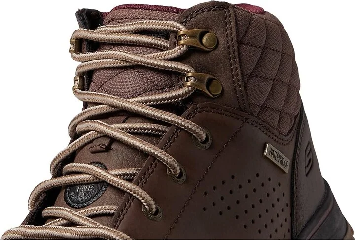 SKECHERS Work Mccoll Comp Toe Women's Shoes Brown : 8.5 B - Medium, Leather - Image 6