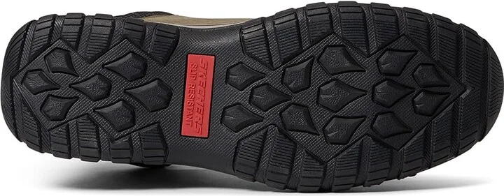 SKECHERS Work Mccoll Comp Toe Women's Shoes Green/Black 1 : 7 B - Medium, Leather - Image 3