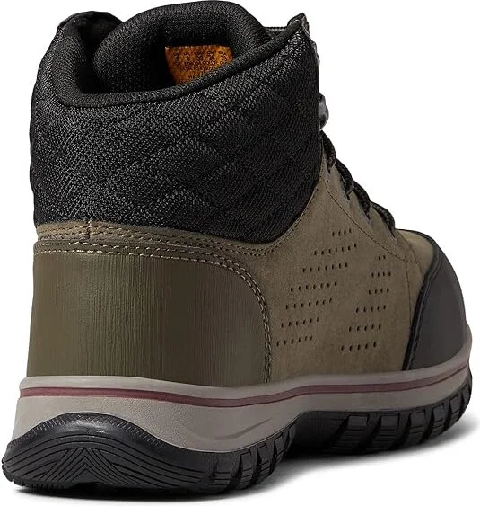 SKECHERS Work Mccoll Comp Toe Women's Shoes Green/Black 1 : 7 B - Medium, Leather - Image 4