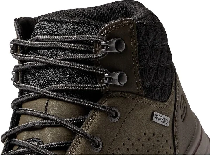 SKECHERS Work Mccoll Comp Toe Women's Shoes Green/Black 1 : 7 B - Medium, Leather - Image 6
