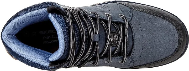 SKECHERS Work Mccoll Comp Toe Women's Shoes Navy/Black : 7 B - Medium, Leather - Image 2