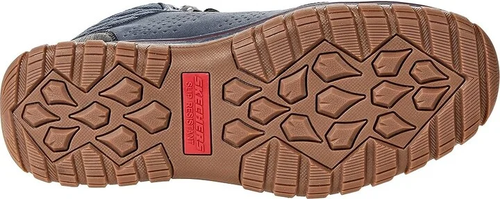 SKECHERS Work Mccoll Comp Toe Women's Shoes Navy/Black : 7 B - Medium, Leather - Image 3