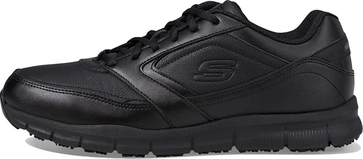 SKECHERS Work Nampa Men's Lace up casual Shoes Black : 7 D - Medium, Synthetic - Image 7