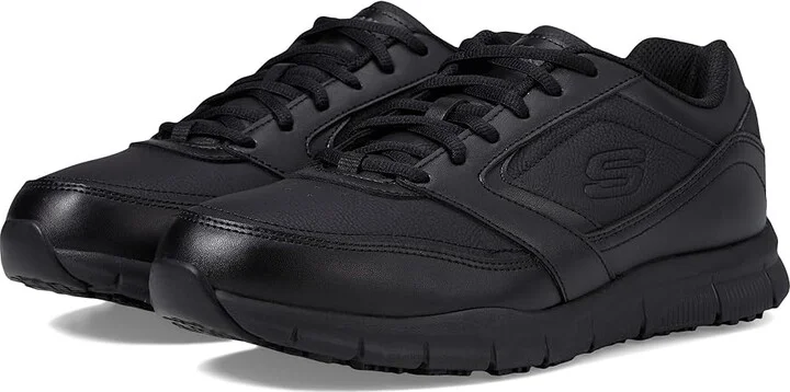 SKECHERS Work Nampa Men's Lace up casual Shoes Black : 7 D - Medium, Synthetic