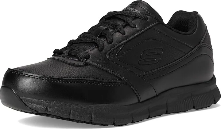 SKECHERS Work Nampa - Wyola Women's Shoes Black : 5 B - Medium, Synthetic - Image 6