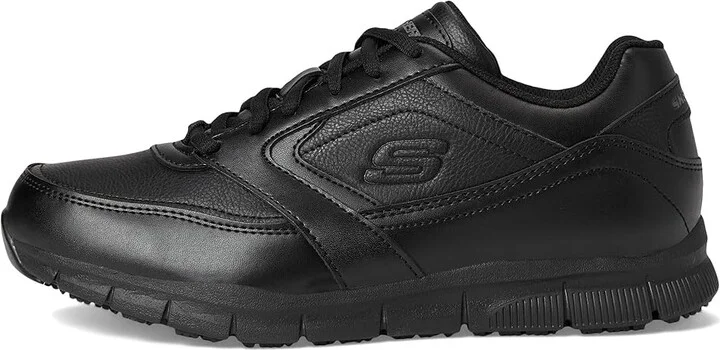 SKECHERS Work Nampa - Wyola Women's Shoes Black : 5 B - Medium, Synthetic - Image 7