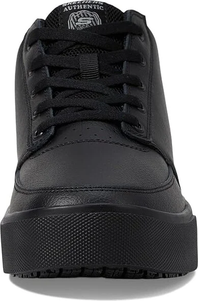 SKECHERS Work Poppy SR Men's Shoes Black : 9.5 D - Medium, Leather - Image 5