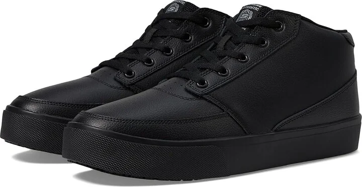 SKECHERS Work Poppy SR Men's Shoes Black : 9.5 D - Medium, Leather