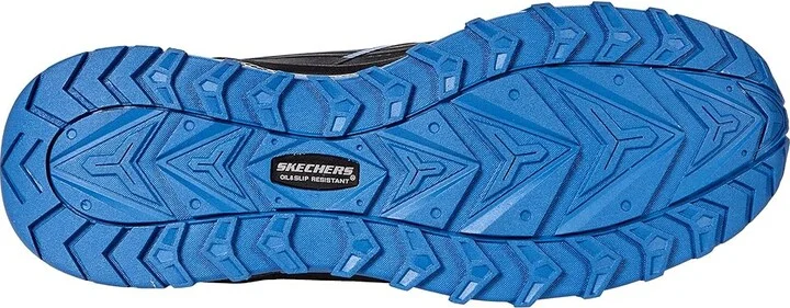 SKECHERS Work Puxal ESD Composite Toe Men's Shoes Black/Blue : 10 D - Medium, Synthetic/Leather - Image 3