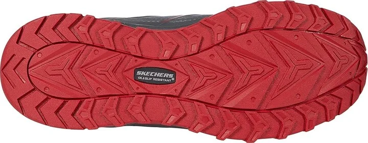 SKECHERS Work Puxal ESD Composite Toe Men's Shoes Gray/Red : 11 D - Medium, Synthetic/Leather - Image 3