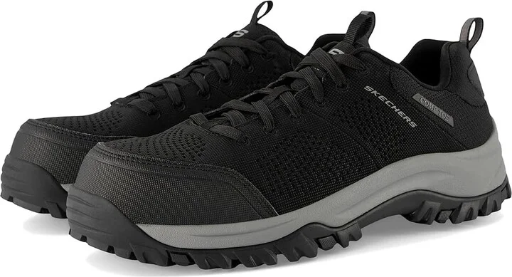 SKECHERS Work Relment - Byrin Comp Toe Men's Work Boots Black : 11 D - Medium, Synthetic/Textile