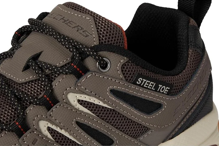 SKECHERS Work Skech-Air Envoy ST - Arcket Men's Shoes Taupe/Black : 7 D - Medium, Textile/Rubber/Leather - Image 7