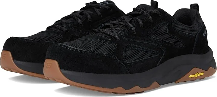 SKECHERS Work Speed - Flex Trekker - Teron Comp Toe Men's Work Boots Black : 8 D - Medium, Leather