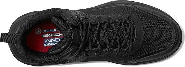 SKECHERS Work Street Treader - Scorron Men's Work Lace-up Boots Black : 11 D - Medium, Leather/Synthetic - Image 2