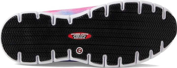 SKECHERS Work Sure Track Comp Toe Women's Shoes Blue/Multi : 7 B - Medium, Textile/Synthetic - Image 3