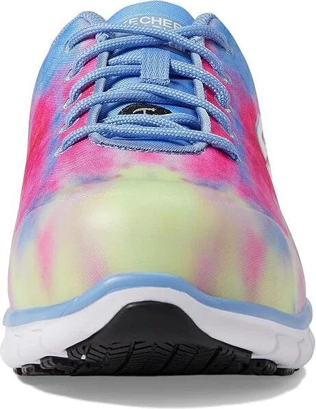 SKECHERS Work Sure Track Comp Toe Women's Shoes Blue/Multi : 7 B - Medium, Textile/Synthetic - Image 5