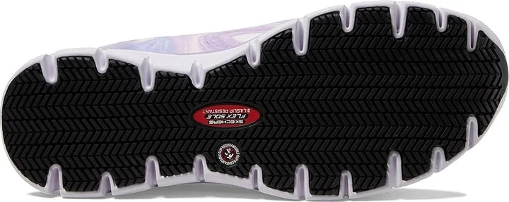 SKECHERS Work Sure Track Comp Toe Women's Shoes Purple/White : 7 B - Medium, Textile/Synthetic - Image 3