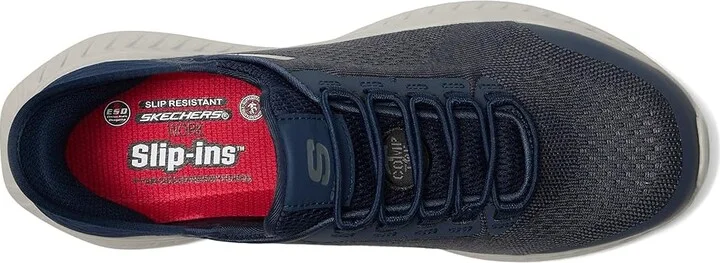 SKECHERS Work Tilido ESD Comp Toe Men's Work Boots Navy : 8.5 D - Medium, Synthetic - Image 2