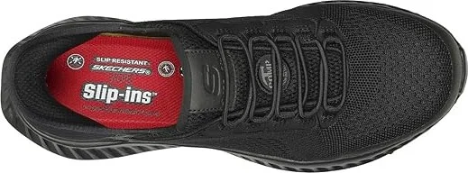SKECHERS Work Tilido - Fletchit Comp Toe Men's Work Boots Black 2 : 9 D - Medium, Leather - Image 2