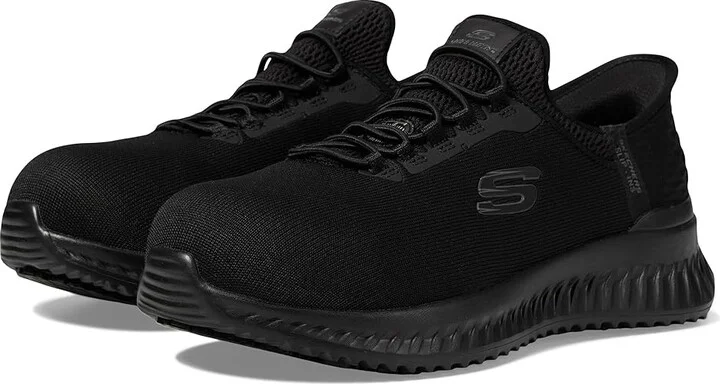 SKECHERS Work Tilido - Ombray Comp Toe Women's Work Boots Black : 5 C - Medium, Synthetic/Textile