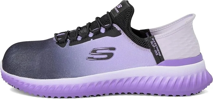 SKECHERS Work Tilido - Ombray Comp Toe Women's Work Boots Black/Purple : 11 C - Medium, Synthetic/Textile - Image 6