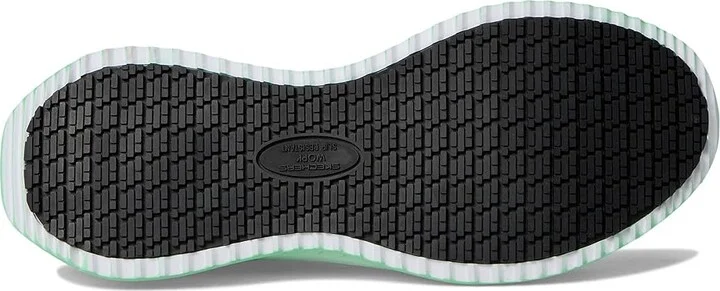 SKECHERS Work Tilido - Ombray Comp Toe Women's Work Boots Black/Teal : 5 C - Medium, Synthetic/Textile - Image 3
